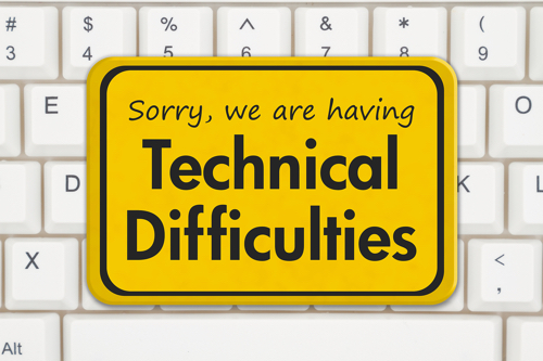 Sorry we are having technical difficulties
